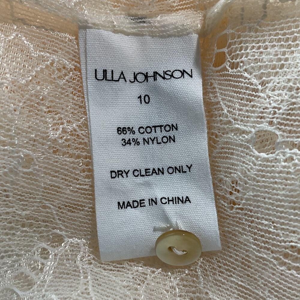 Ulla Johnson Sheer Cowrie Cecile Top Size 10 NWT - Picture 4 of 5